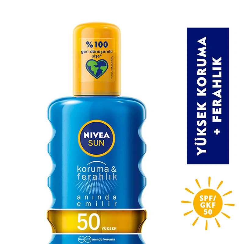 Nivea Sun Koruma & Ferahlık Güneş Spreyi 50GKF 200 ml