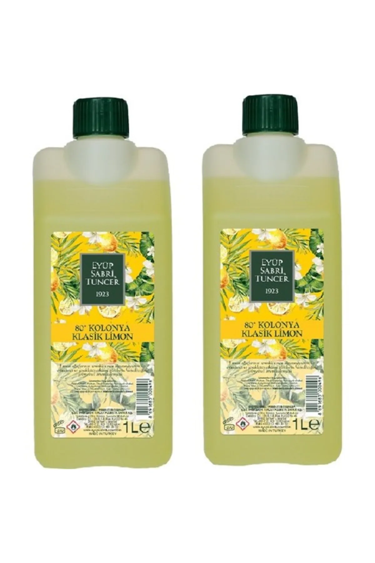 Eyüp Sabri Tuncer Klasik Limon Kolonyası 1Lt 2'li Set